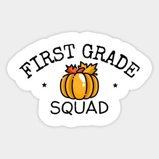 First Grade Squad Fall Sticker